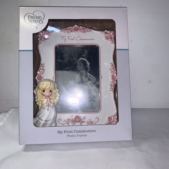 Home Decorations Girls Precious Moments My First Communion Photo Frame 4x6 - Picture 2 of 10